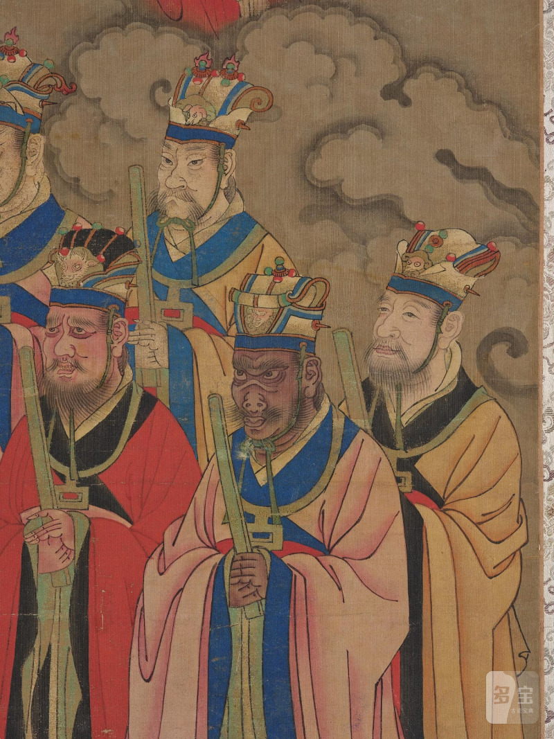 A Daoist painting of the lords and officials of hell by an anonymous artist, - 图9